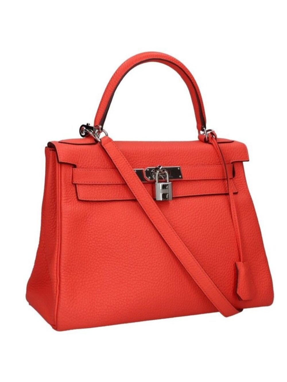 Hermes Taurillon Clemence Capucines Handbag 28